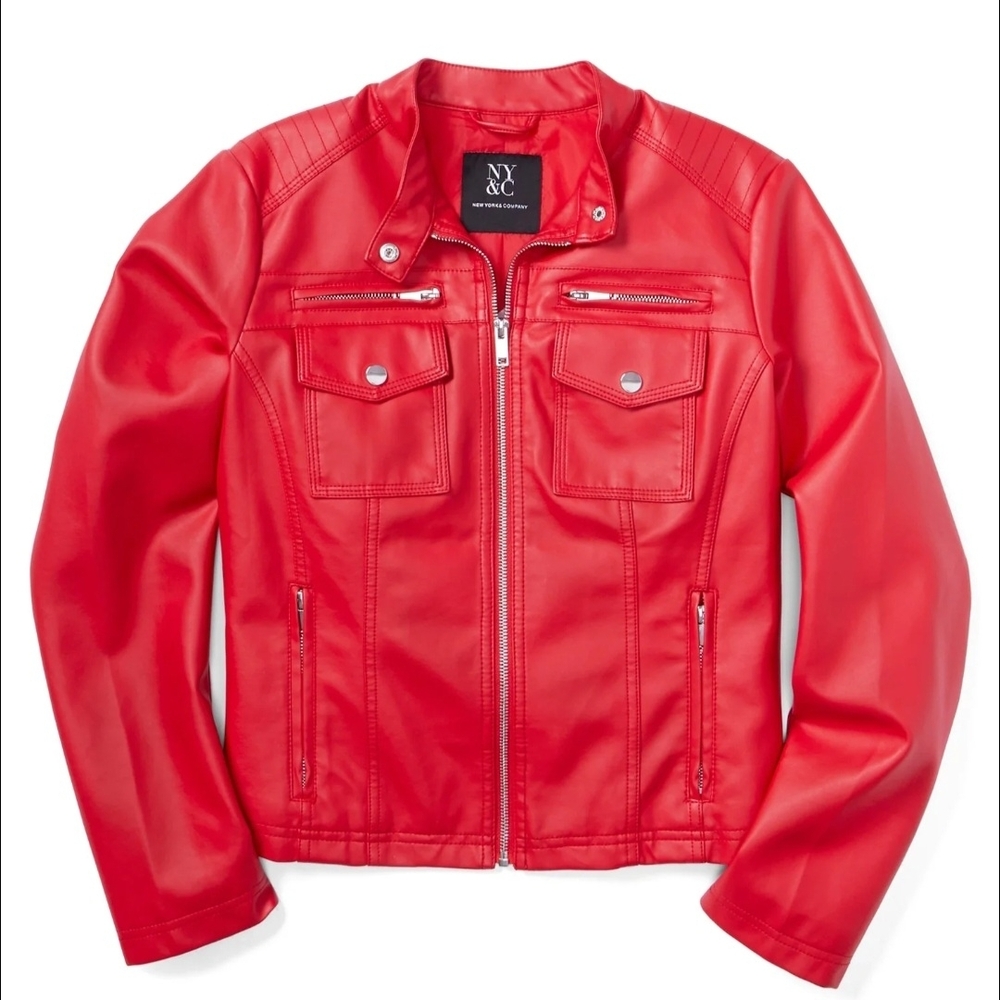 New York & Company Bold Red Jacket